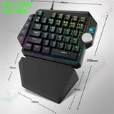  Bàn Phím Cơ 1 tay ZIYOULANG K5 39 Phím Blue Switch RGB Chơi Game Pubg Mobile, Rules, Free Fire 
