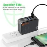  Cốc Sạc EDATA PowerPort Speed 3 cổng 36w với 1 cổng Qualcomm Quick Charge 3.0 -dc3652 