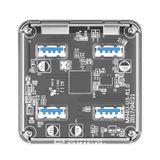  Bộ chia USB 3.0 trong suốt 4 cổng Orico MH4U-U3 -dc2063 