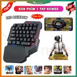  Bàn Phím Giả Cơ 1 Tay KUWEE Có LED chơi các game mobi Freefire, CF, liên quân,...siêu chất -DC4723 