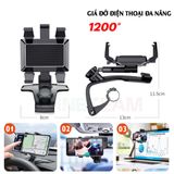  Giá đỡ điện thoại ô tô YB20-9 ,kẹp trên xe hơi xoay 360 độ chống rung treo đa điểm trên taplo, gương chiếu hậu -DC4709 