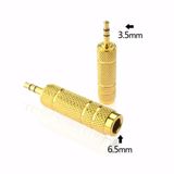  Đầu jack chuyển 3.5mm dương ra 6.5mm âm (chuyển âm thanh từ Smartphone, Laptop/PC ra Ampli, Loa, Cắm Microphone) -dc3124 