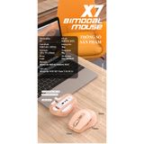  Chuột không dây pin sạc ZiyouLang X7 kết nối 2 chế độ Bluetooth, Wireless  cho máy tính, Laptop 
