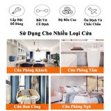  Chốt chặn cửa thông minh hai chiều chống va đập, chất liệu hợp kim, chiều dài 10cm 15cm 