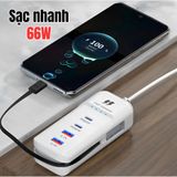  Bộ Sạc Nhanh 66W Đa Năng 5 Trong 1 Tự Động Ngắt Bảo Vệ Thiết Bị, Sạc 5 Thiết Bị 
