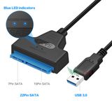  Cáp Chuyển Đổi Usb 3.0 / 2.0 / Type C Sang 2.5 Inch Sata Cho Ổ Cứng 2.5 '' Hdd / Ssd 