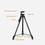  Tripod - Chân đế điện thoại, chân đế máy ảnh NeePho NP-8810, khung nhôm cao cấp ,Kèm kẹp điện thoại + Remote -dc5003 