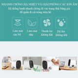  Quạt Điều Hòa Hơi Nước Mini - Điều Hòa Không Khí Để Bàn Làm Việc - Siêu Mát Có led Air Cooler -Mẫu mới nhất 2020 -dc4166 