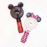  Quạt mini cầm tay ✔Quạt Tích Điện Mini Cầm Tay Mickey 3 tốc độ gió siêu mát -dc4139 
