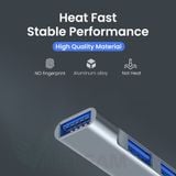  Bộ chia cổng Hub Type-C/Hub USB 4 trong 1 cho Laptop/laptop táo,ĐT,tablet táo -dc4756 