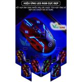  Chuột chơi game máy tính G5 led RGB- chuột Gaming thiết kế 6D, chỉnh được DPI, tương thích pc, laptop, máy bàn -dc4398 