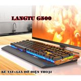  Bàn phím cơ game thủ LANGTU G500 chuyên game - LED nhiều màu + Tặng đế kê tay nhựa -DC3969 