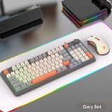  Bộ bàn phím chuột chuyên game XUNFOX K820 94 phím có led 7 màu cực đẹp tích hợp nút chỉnh âm lượng 