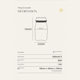  Máy Xay Sinh Tố Cầm Tay - Xay Hoa Quả Công Suất Lớn, Chất Liệu An Toàn, Bình Nước 1000ml 