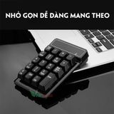  Bàn phím kế toán số không dây giả cơ 2.4GHz 19 phím -DC4204 