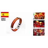  Vòng tay da in hình cờ các nước -vt06 
