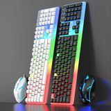  Combo Bàn Phím Và Chuột Giả Cơ GTK350, Bộ Bàn Phím Giả Cơ Và Chuột Game Dành Cho Game Thủ Led đa Màu 