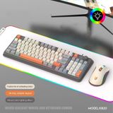  Bộ bàn phím chuột chuyên game XUNFOX K820 94 phím có led 7 màu cực đẹp tích hợp nút chỉnh âm lượng 