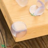  Miếng bịt góc bàn silicon an toàn cho bé mẫu  trong suốt -dc4366 