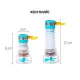  Đầu vòi lọc tăng áp 360 độ Có thể kéo dài tăng áp lực nước rửa chén bát có khóa cổ dê, cánh quạt 