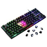  Bàn phím bán cơ chơi game 87 phím có đèn LED TS GK 10 chuyên dụng cho laptop / máy tính bàn -dc4788 