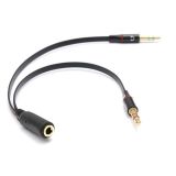  Cáp gộp Audio và Micro 3.5mm -dc2520đen. 