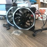  Quạt Tản Nhiệt, Fan Case Coolmoon V2.2 Led nhiều màu 2 Vòng Ring - Không Cần Hub 