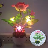  Đèn ngủ hình chậu cây thiết kế cảm biến ánh sáng đẹp mắt kèm vịt nấm -DC3804 