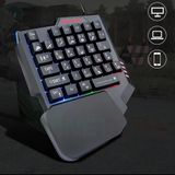  Bàn Phím Giả Cơ 1 Tay KUWEE Có LED chơi các game mobi Freefire, CF, liên quân,...siêu chất -DC4723 