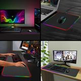  Bàn di chuột cỡ lớn led rgb lót Chuột gaming Pad full Cho Cả Bàn Phím Và Chuột độ dày 4 li giá rẻ 