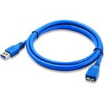  Cáp USB 3.0 AM-MicroBM 50cM dùng cho HDD Box (Xanh) -DC1428 