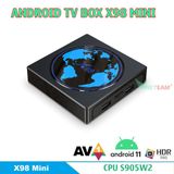  Android TV Box X98 mini - Amlogic S905W2, 2GB /16GB và 4GB /16GB bộ nhớ trong, Android 11 
