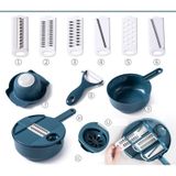  Bộ dụng cụ gọt rau củ 12 món ,Rổ bào rau củ đa năng Cực kỳ tiện lợi, không lo đứt tay -dc5018 