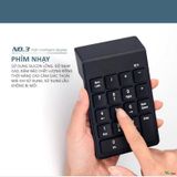  Bàn phím mini, bàn phím số không dây 18 phím cơ bản dùng cho Mac Book Air/Pro, laptop, điện thoại -dc4472 