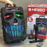  Siêu giảm giá - Loa kẹo kéo mini Karaoke giá rẻ  KIMISO QS-7801 Bass 20 ,Kèm điều khiển Tặng 1 micro có dây -dc4385 