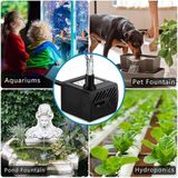  Máy bơm chìm mini 3W 4W 5W dùng điện 220V dùng cho quạt hơi nước, bể cả thuỷ sinh, hòn non bộ 