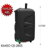  Loa Kéo Di Động Bluetooth Không Dây Kimiso Qs-2805/Qs-7801 Kèm Micro Có Dây , Âm Thanh Chất Lương Cao, Âm Bass Hay 