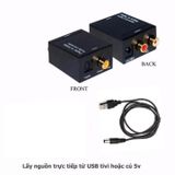  Bộ chuyển đổi tín hiệu âm thanh quang học Optical tặng kèm nguồn và dây quang 1m 