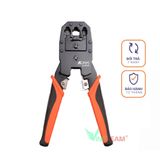 Kềm / Kìm bấm đầu mạng cos line hãng Kapusi Japan, 3 đầu tích hợp 4P, 6P, 8P kèm tuốt dây điện 