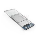  Hộp đựng ổ cứng trong suốt đầu Type-C usb 3.0, dùng cho ổ cứng 2.5 inch, HDD box, SSD box, ổ cứng di động -dc4721 