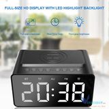  Loa Bluetooth kiêm Đồng Hồ Báo Thức Để Bàn Siêu Hay,Siêu trầm ,Bass sâu, Loa kép độc đáo AEC - BT508 -dc3699 