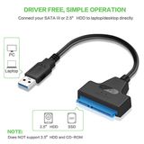  Cáp Chuyển Đổi Usb 3.0 / 2.0 / Type C Sang 2.5 Inch Sata Cho Ổ Cứng 2.5 '' Hdd / Ssd 