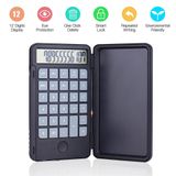  Máy tính cầm tay bỏ túi kèm bảng ghi chú 2 in 1 màn hình LCD tặng kèm bút cảm ứng pin sạc 