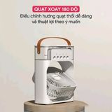  Quạt Điều Hòa Hơi Nước Mini - Quạt Phun Sương Mini Làm Mát Để Bàn 3 chế độ tích hợp đèn led 7 Màu 