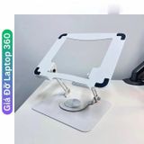  Giá đỡ Laptop, Macbook ,Máy Tính Bảng Ipad bằng nhôm có thể điều chỉnh được độ cao, xoay 360 độ tiện lợi - dc5162 