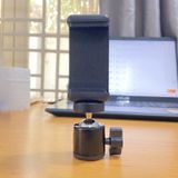  Bi Cầu - Đầu Kẹp Điện Thoại , Trụ Cầu Xoay 360 Gắn Tripod, Chân Đèn Livestream 