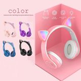  Tai nghe Bluetooth P47M, Hình tai mèo dễ thương, Phát sáng đèn đầy màu sắc, có đèn LED có thẻ có thể gập lại -dc4577 
