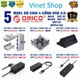  Bộ chia Hub 4 cổng USB 3.0 Orico W5P-U3; W5P-U2;SHC-U3; MH4U;MH4PU W6PH4-U3 