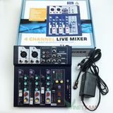  BỘ CHỘN ÂM THANH KARAOKE MIXER VINETTEAM F4 USB -DC4360 
