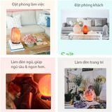  [Đèn Phong Thủy] Đèn Đá Muối cao cấp đủ Size Chế Tác Tự Nhiên Nhập Khẩu Chính Hãng Himalaya -dc3197 